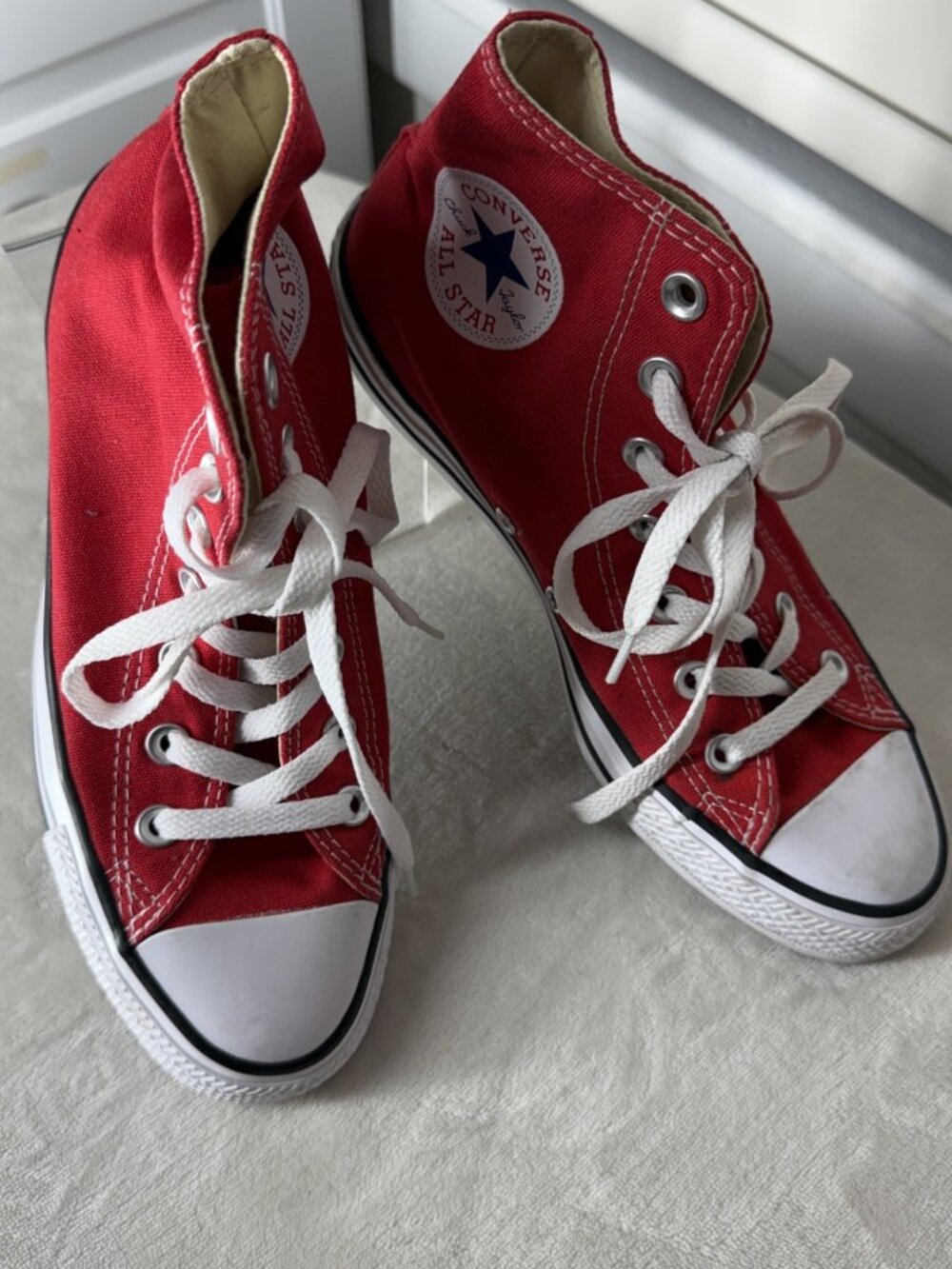 Converse Chuck Taylor All Star High Top Red Canvas Shoes Unisex M9621 W 8 Mens 6